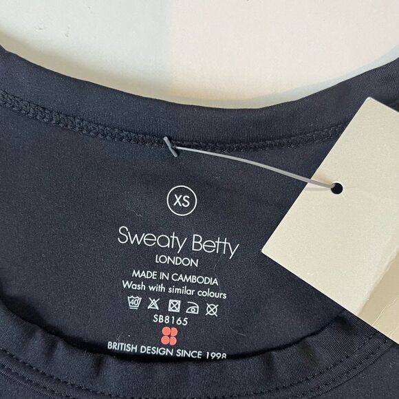 Sweaty Betty NWT *BLACK* All Day Racerback Tank XS - Picture 4 of 8